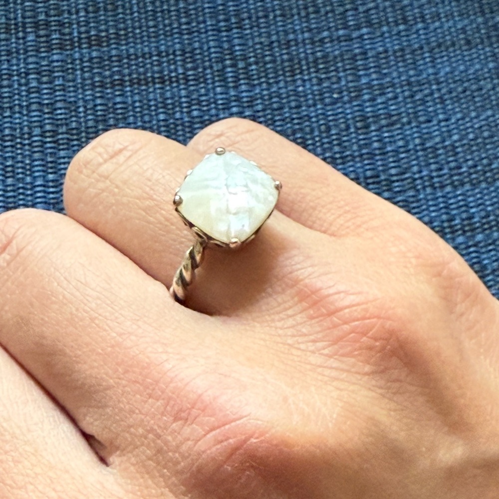 Retired Pandora Mother-of-Pearl Ring
